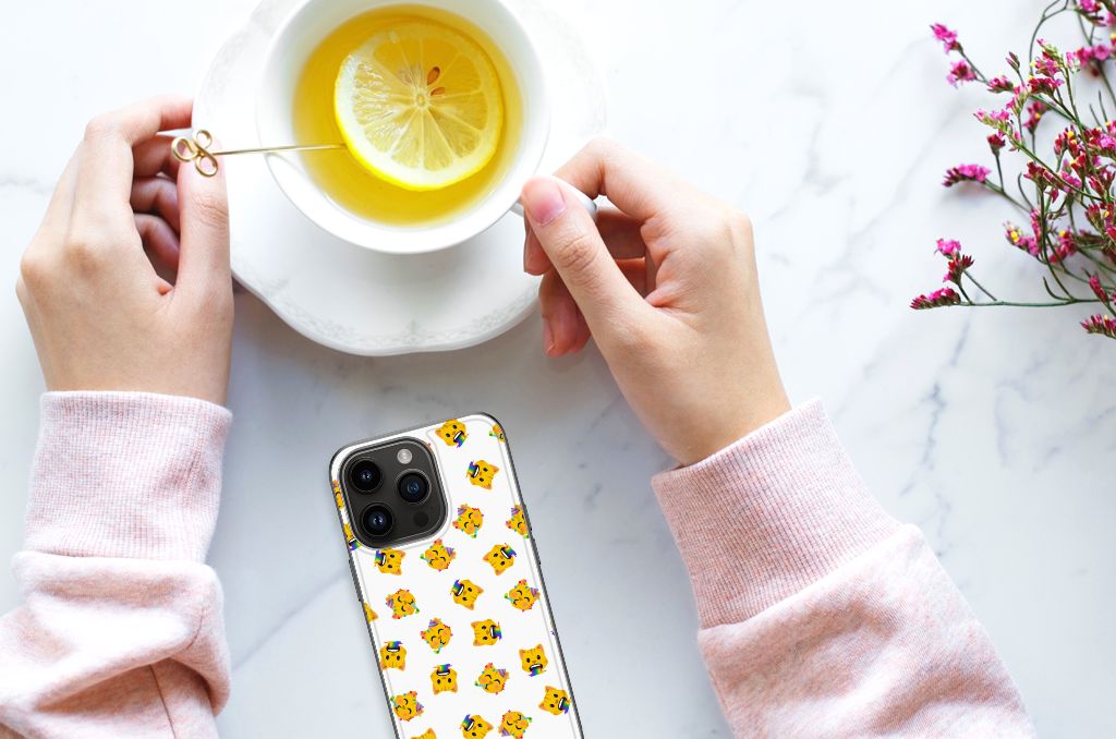 Back Case voor iPhone 15 Pro Katten Emojis B2C Telecom