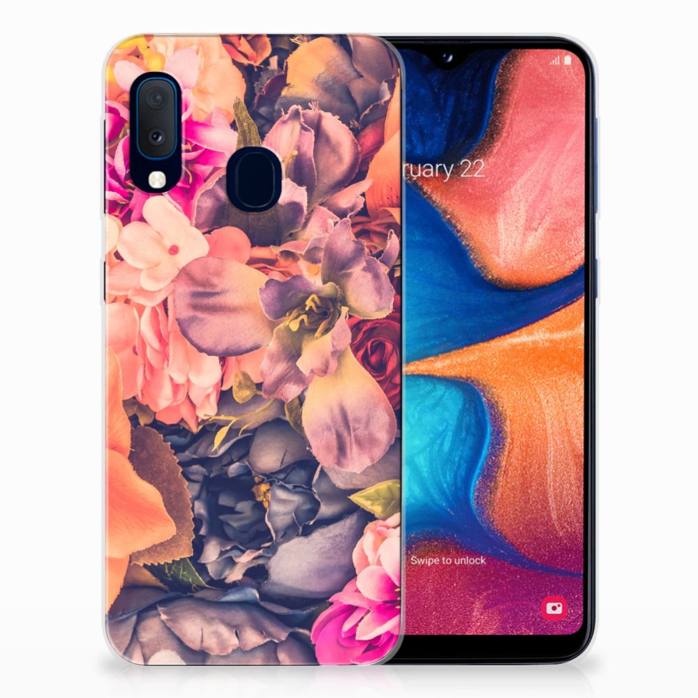 Samsung Galaxy A20e TPU Case Bosje Bloemen