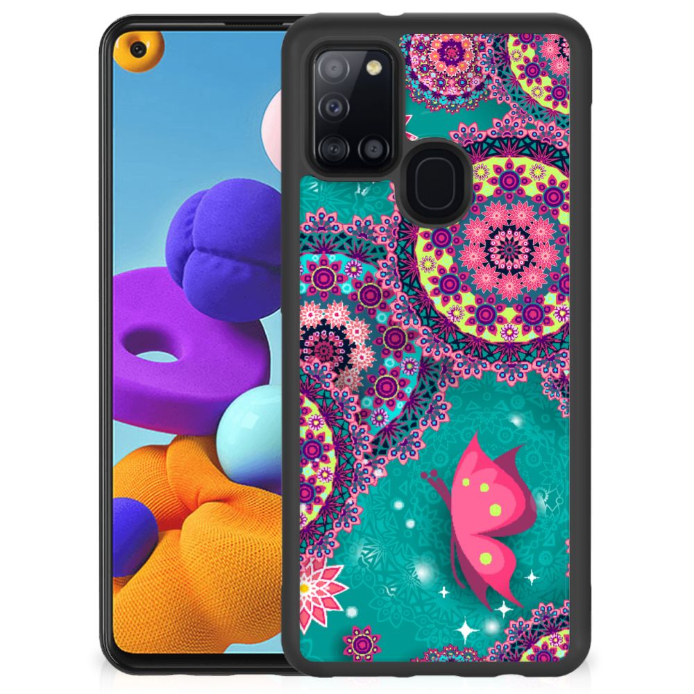 Samsung Galaxy A21s Case Cirkels en Vlinders