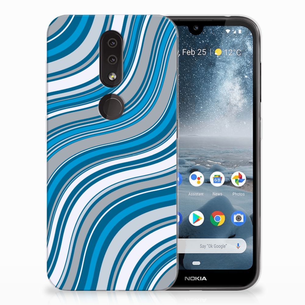 Nokia 4.2 TPU bumper Waves Blue