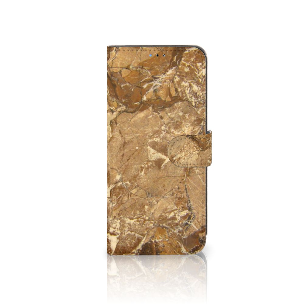 OPPO A16/A16s/A54s Bookcase Marmer Creme met luxe marmer design voor optimale bescherming van je smartphone.