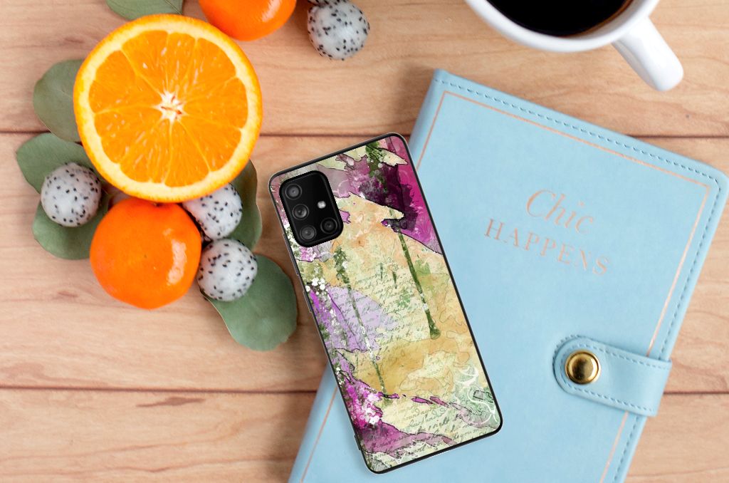 Kleurrijke Telefoonhoesje Samsung Galaxy A71 Letter Painting B2C Telecom