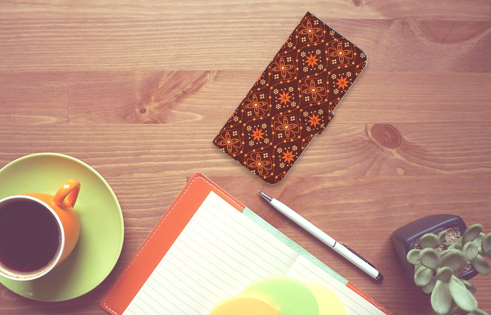 Motorola Moto G60s Telefoon Hoesje Batik Brown