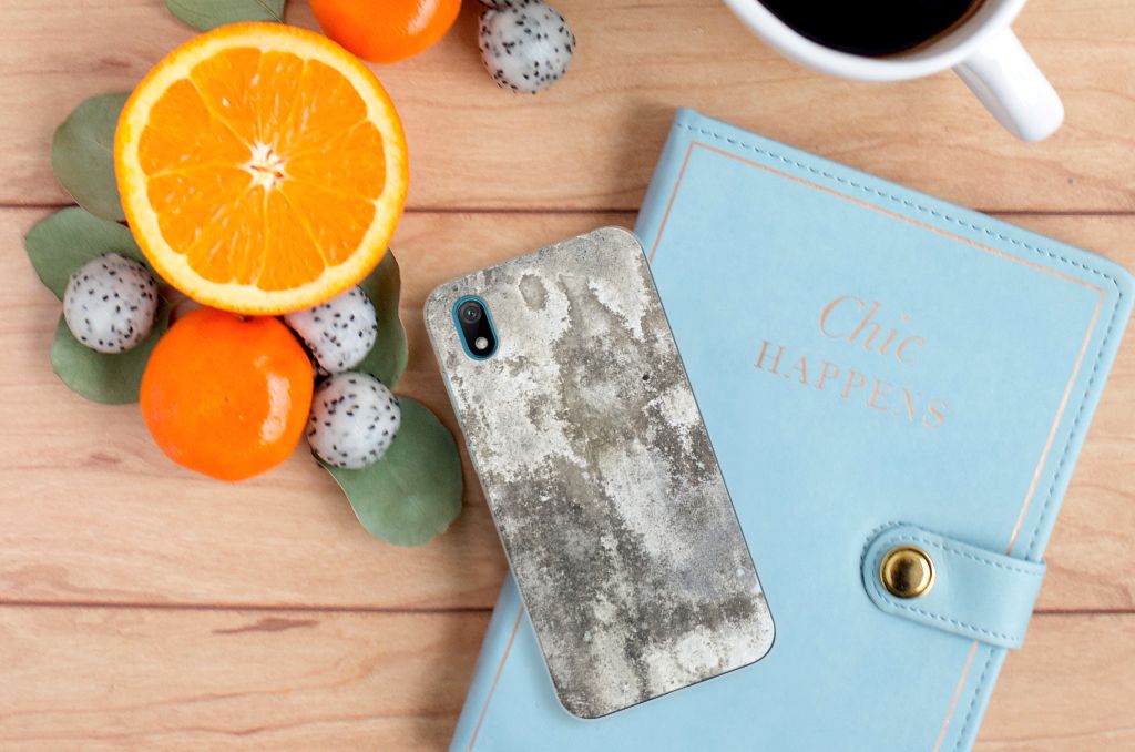 Huawei Y5 (2019) TPU Siliconen Hoesje Beton Print