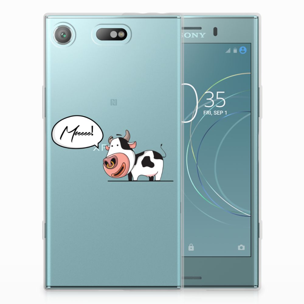 Sony Xperia XZ1 Compact Telefoonhoesje met Naam Cow