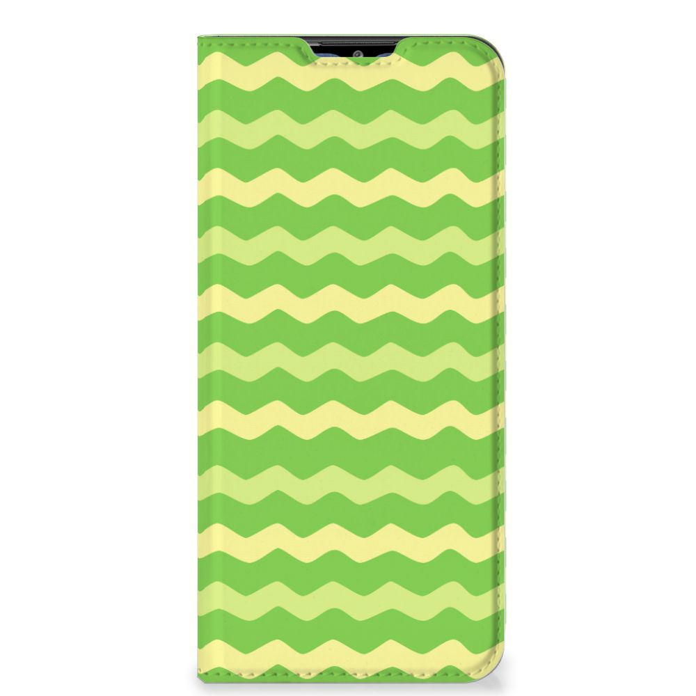 Samsung Galaxy M02s | A02s Hoesje met Magneet Waves Green - B2C Telecom