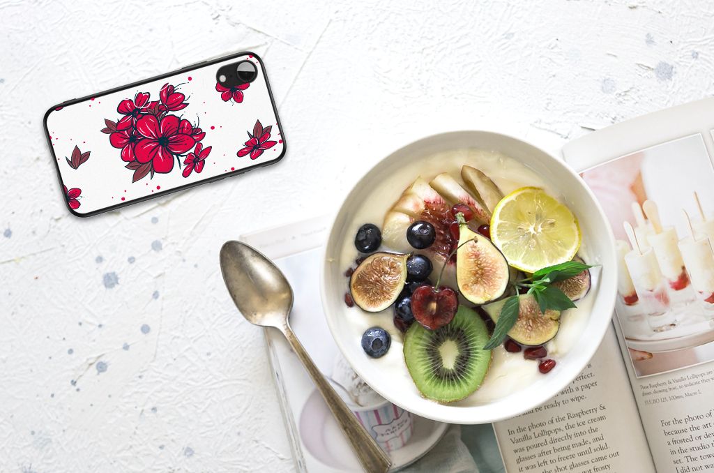 Apple iPhone XR Bloemen Hoesje Blossom Red B2C Telecom