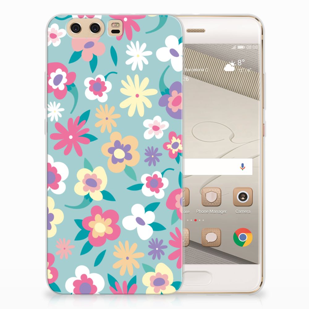 Huawei P10 Plus TPU Case Flower Power