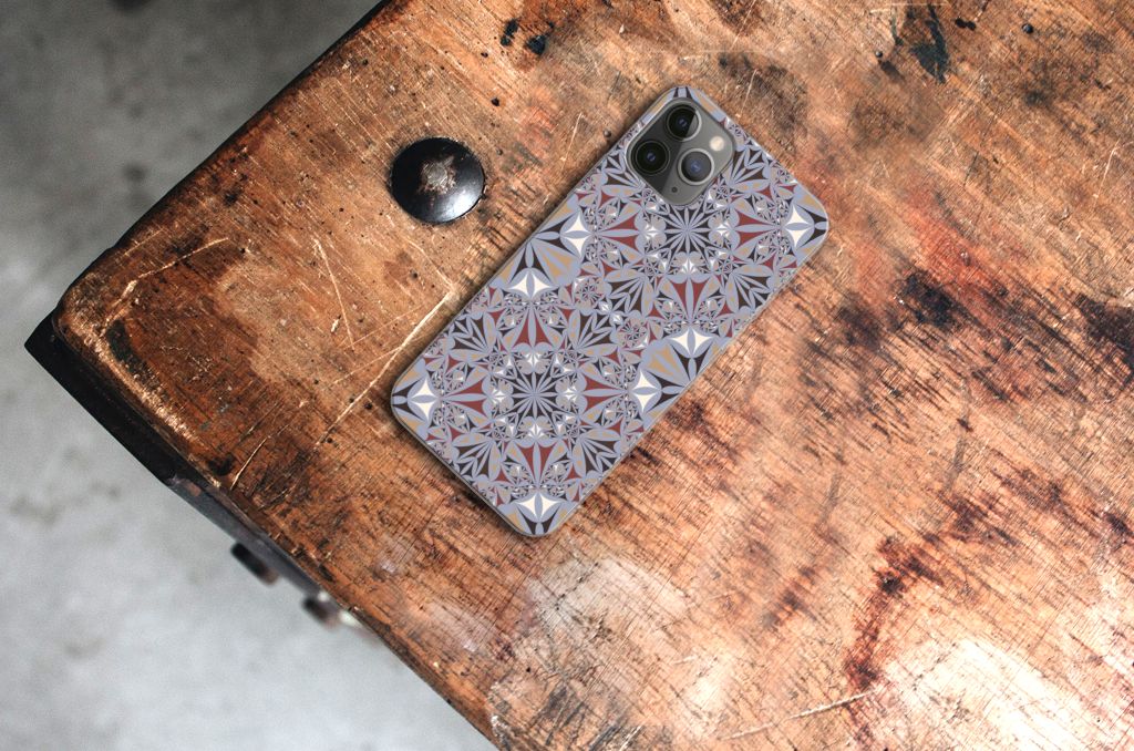 Apple iPhone 11 Pro TPU Siliconen Hoesje Flower Tiles