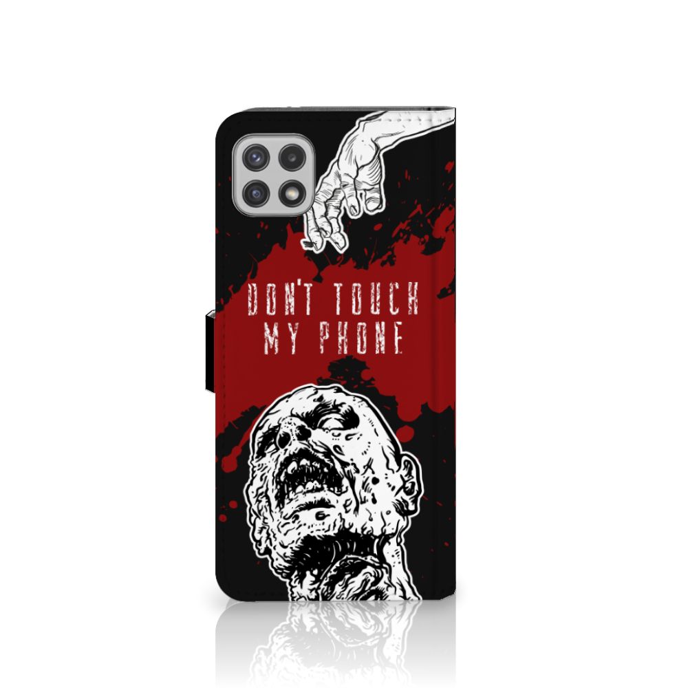 Samsung Galaxy A22 5G Portemonnee Hoesje Zombie Blood