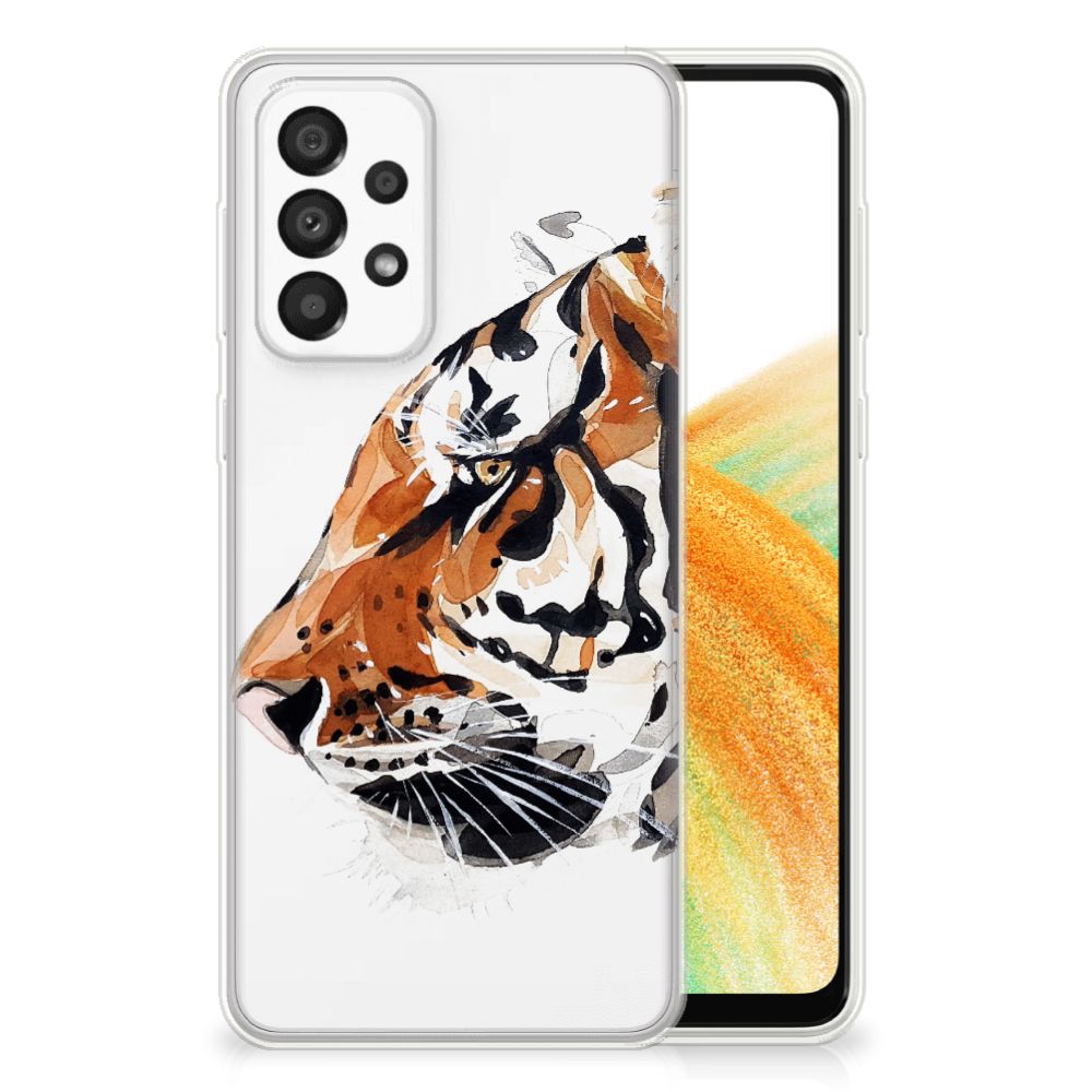 Hoesje maken Samsung Galaxy A33 5G Watercolor Tiger B2C Telecom