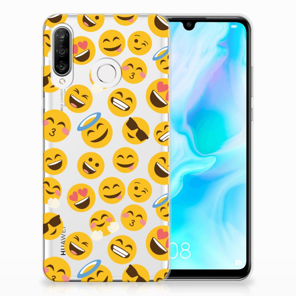 Huawei P30 Lite TPU bumper Emoji