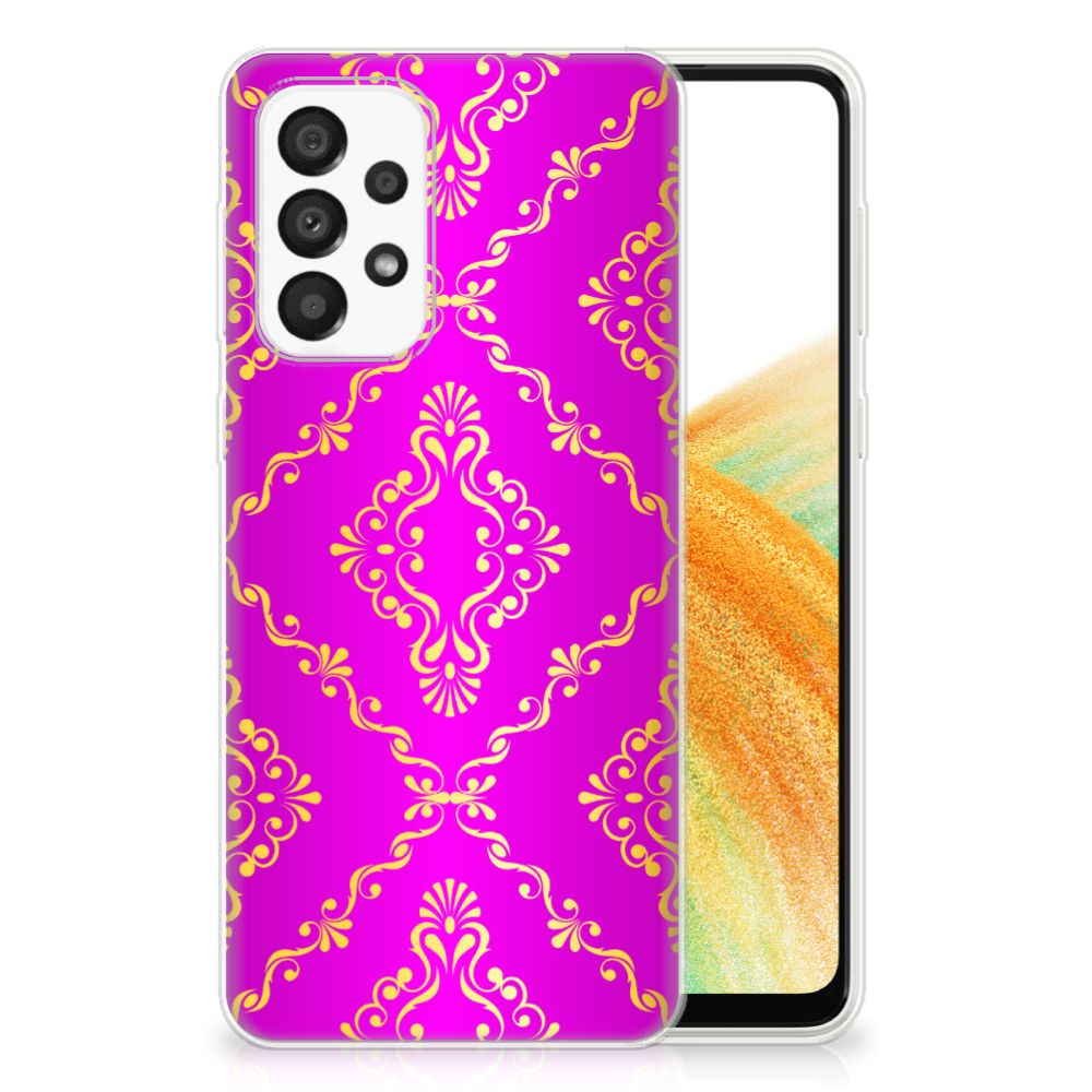 Siliconen Hoesje Samsung Galaxy A33 5G Barok Roze B2C Telecom