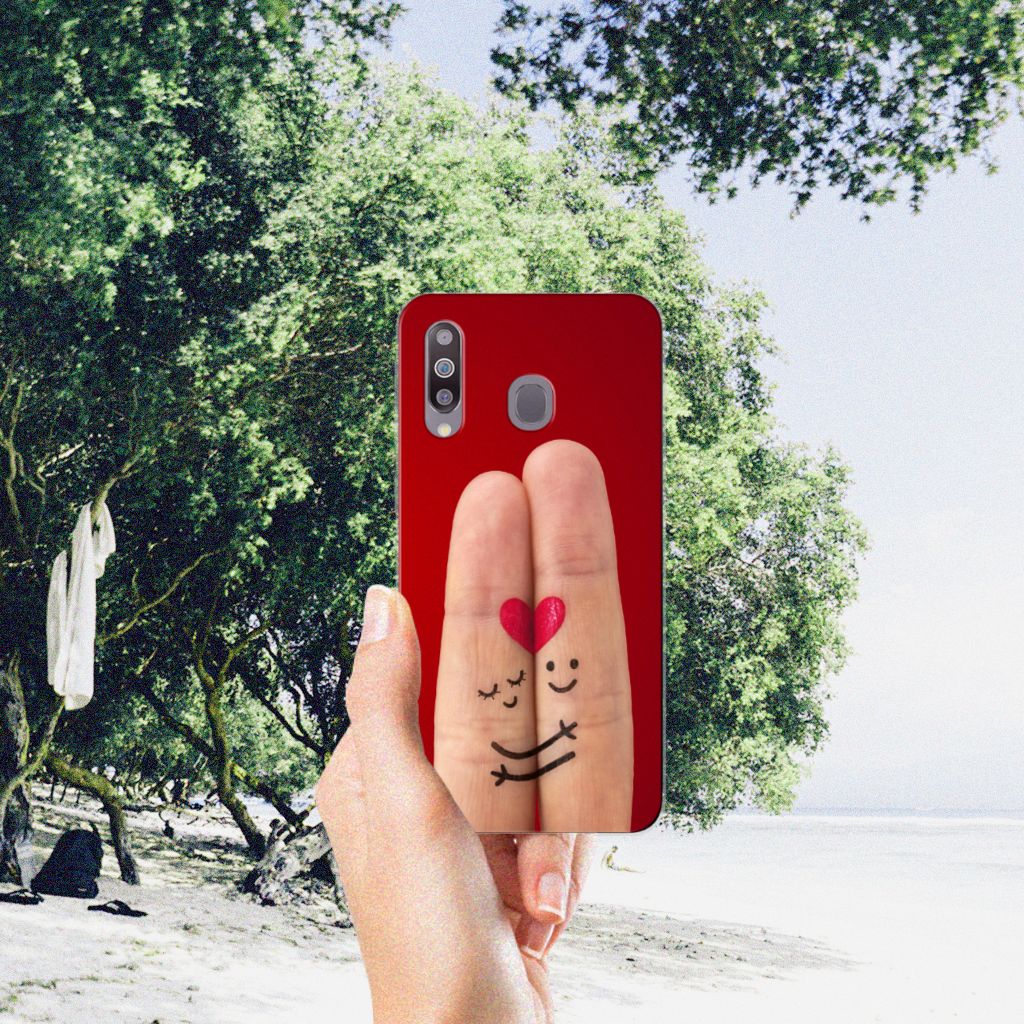 Samsung Galaxy M30 Silicone Back Cover Liefde - Origineel Romantisch Cadeau
