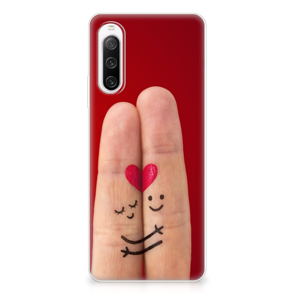 Sony Xperia 10 IV Silicone Back Cover Liefde - Origineel Romantisch Cadeau