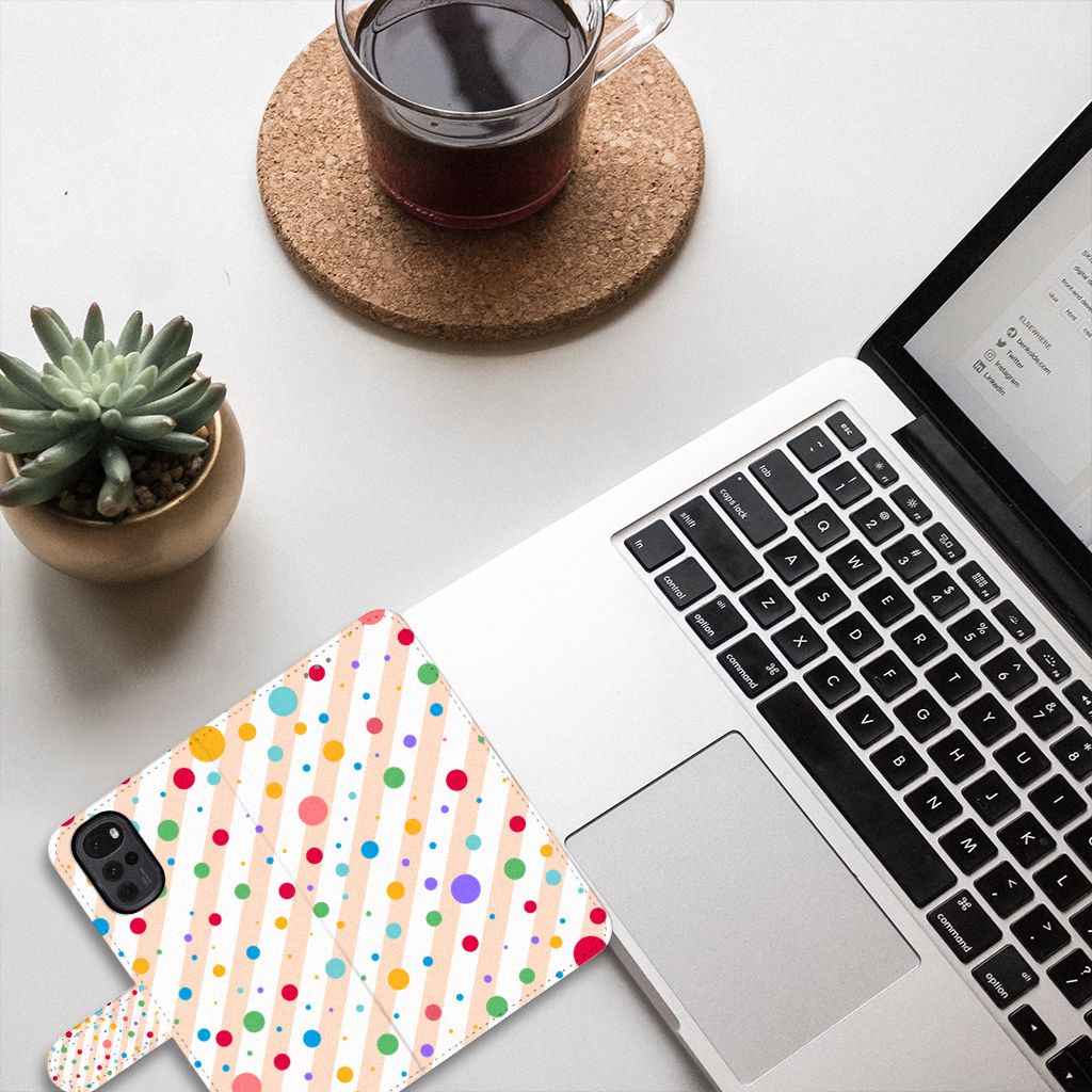 Motorola Moto G22 Telefoon Hoesje Dots