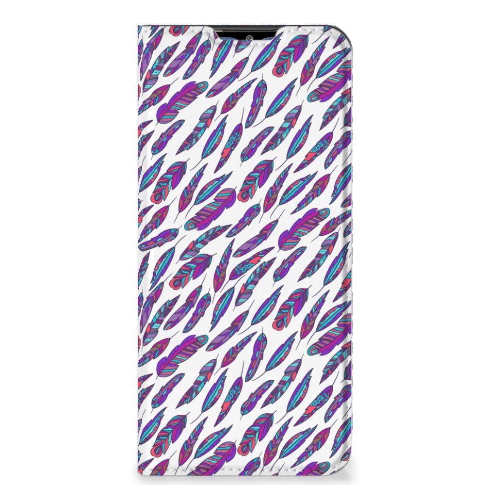 Samsung Galaxy M02s | A02s Hoesje met Magneet Feathers Color - B2C Telecom