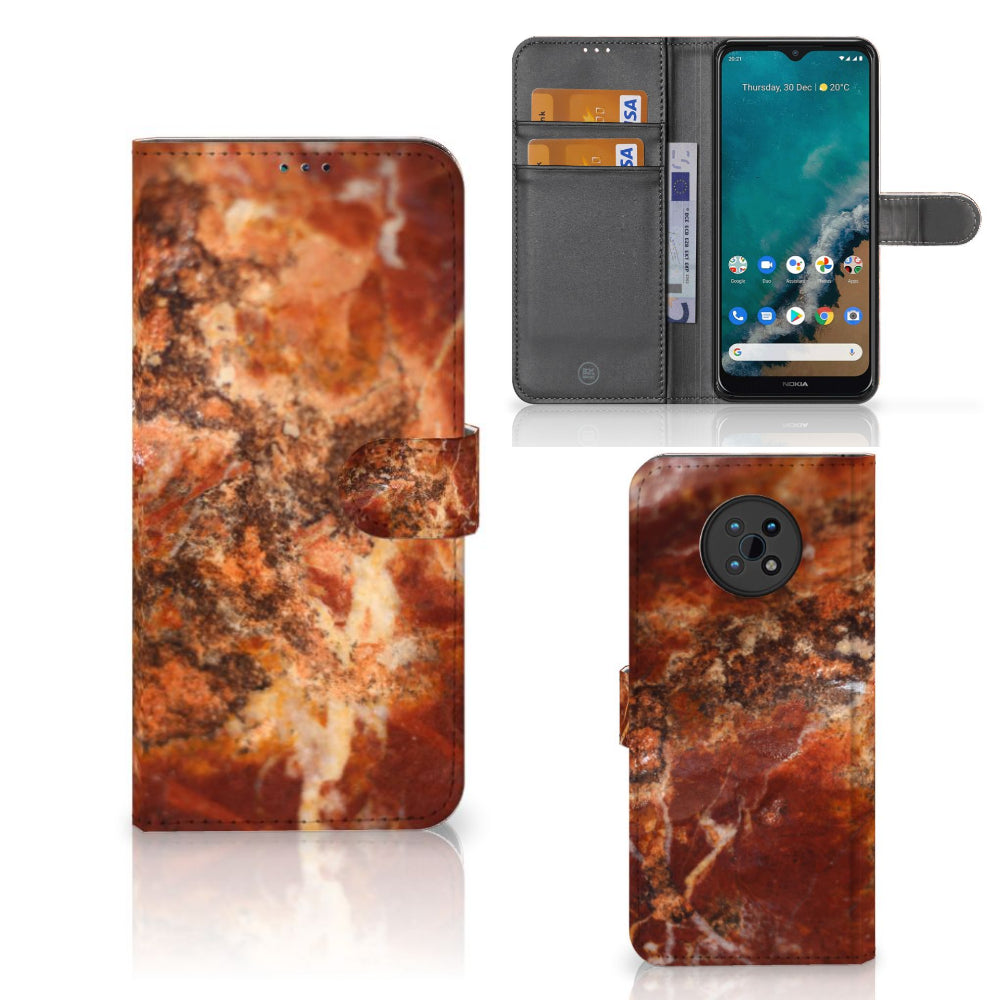 Nokia G50 Bookcase Marmer Bruin