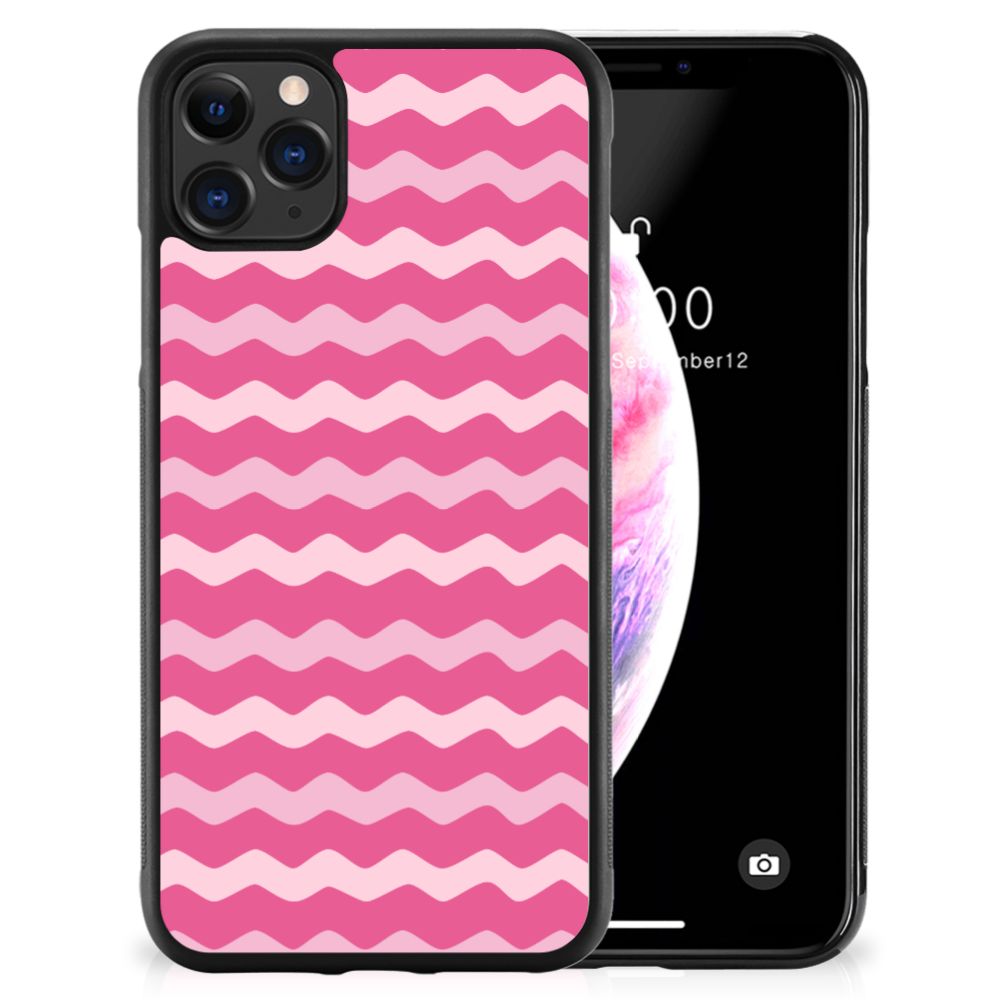 Apple iPhone 11 Pro Max Bumper Case Waves Pink B2C Telecom