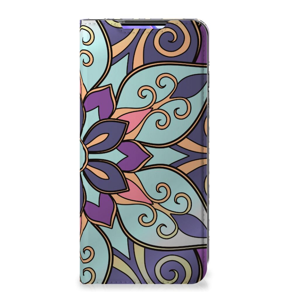 Xiaomi Mi 10T Lite Smart Cover Purple Flower - B2C Telecom