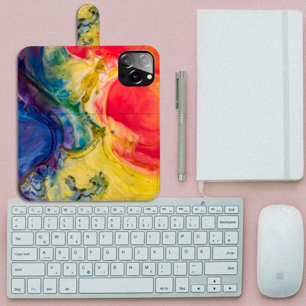 Hoesje iPhone 14 Pro Max Watercolor Dark