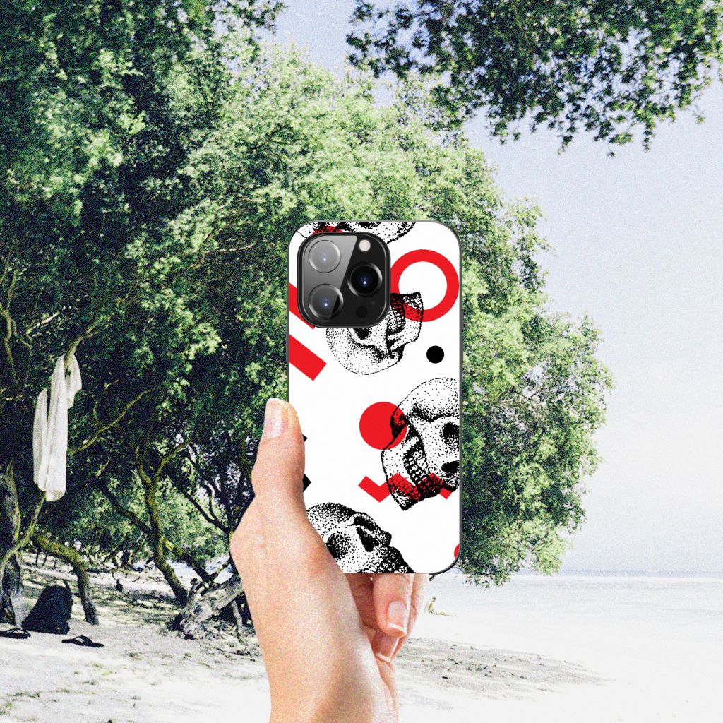 Telefoonhoesje iPhone 14 Pro Skull Red B2C Telecom