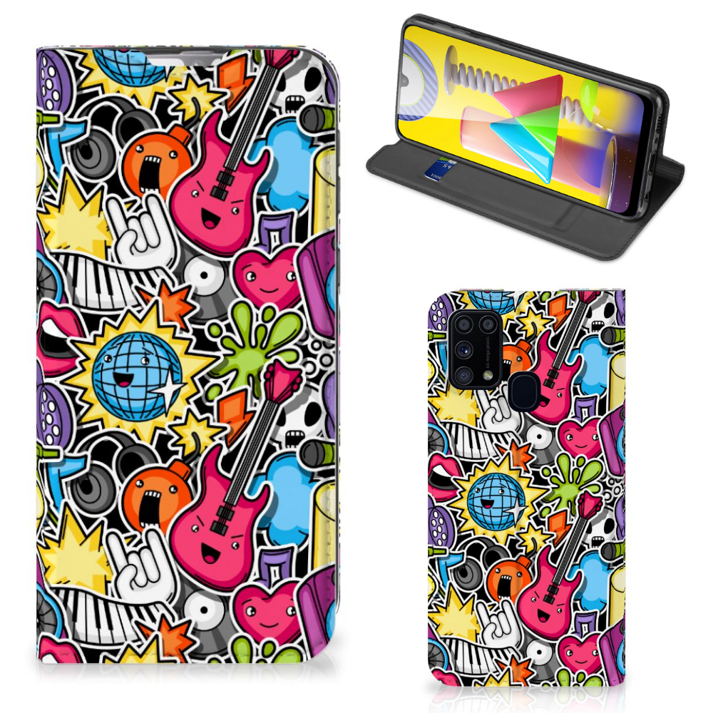 Samsung Galaxy M31 Hippe Standcase Punk Rock - B2C Telecom
