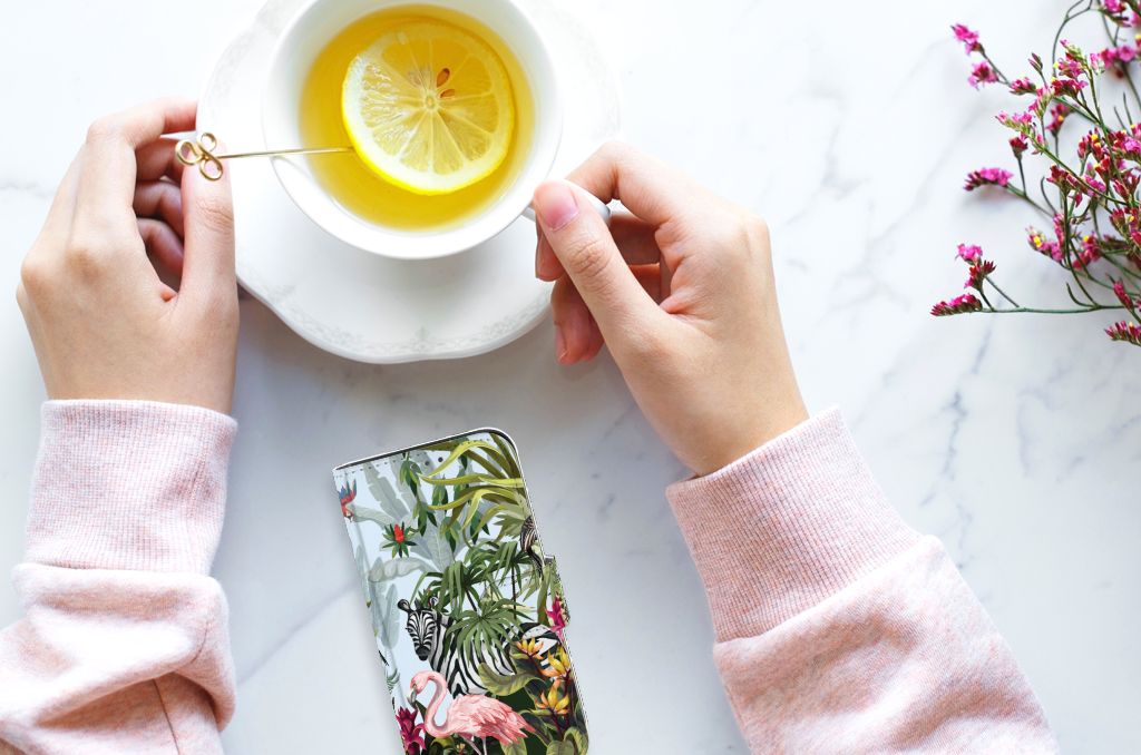 Telefoonhoesje met Pasjes voor Apple iPhone 12 Mini Jungle