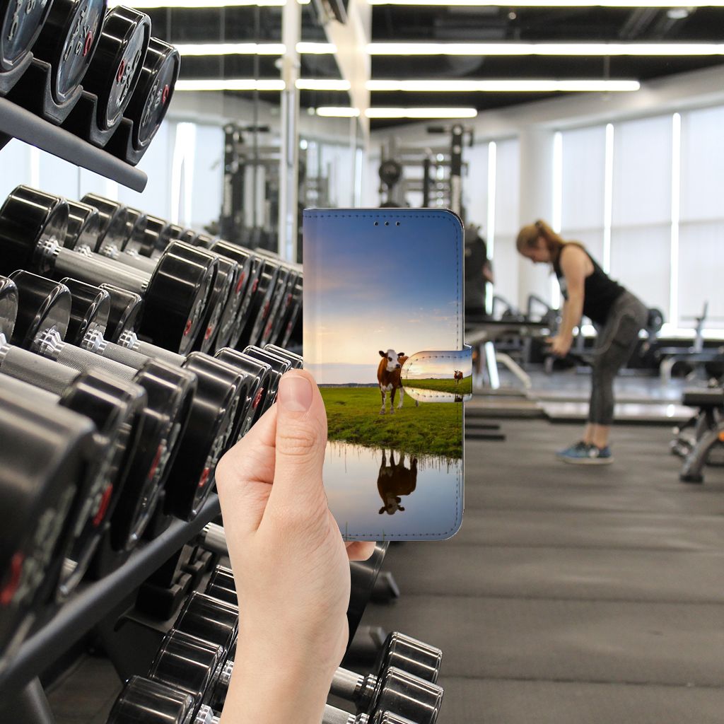 OPPO Find X5 Pro Telefoonhoesje met Pasjes Koe