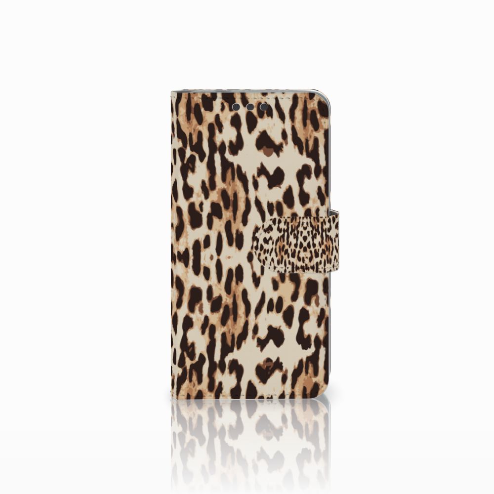 Microsoft Lumia 650 Telefoonhoesje met Pasjes Leopard