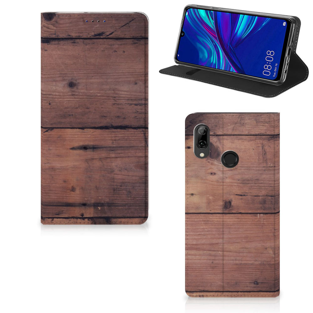 Huawei P Smart (2019) Book Wallet Case Old Wood