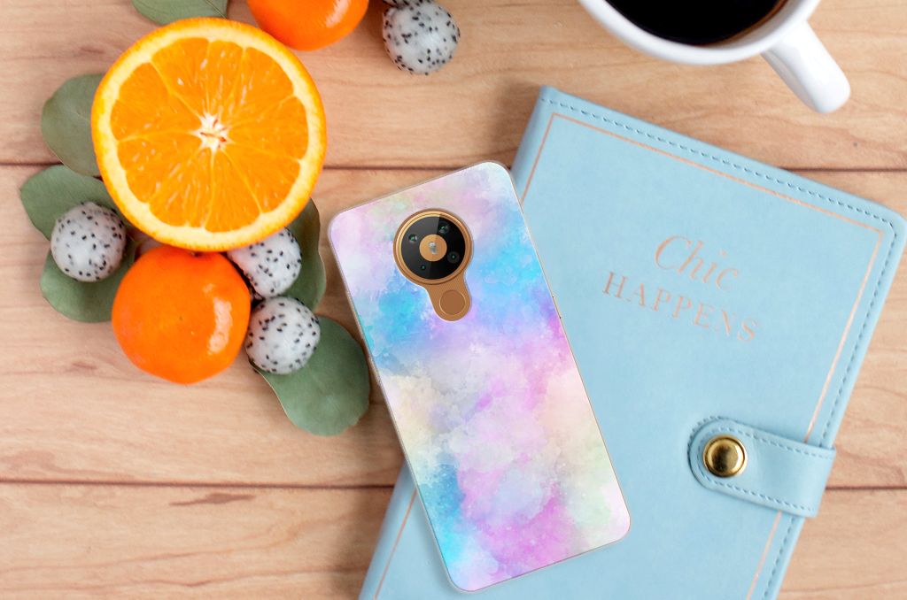 Hoesje maken Nokia 5.3 Watercolor Light