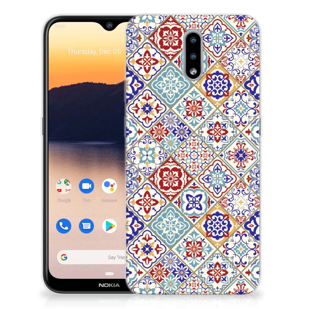 Nokia 2.3 TPU Siliconen Hoesje Tiles Color