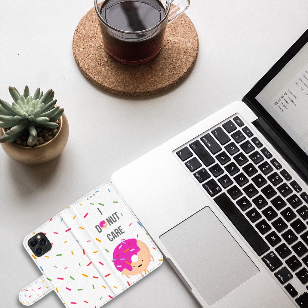Apple iPhone 11 Pro Book Cover Donut Roze