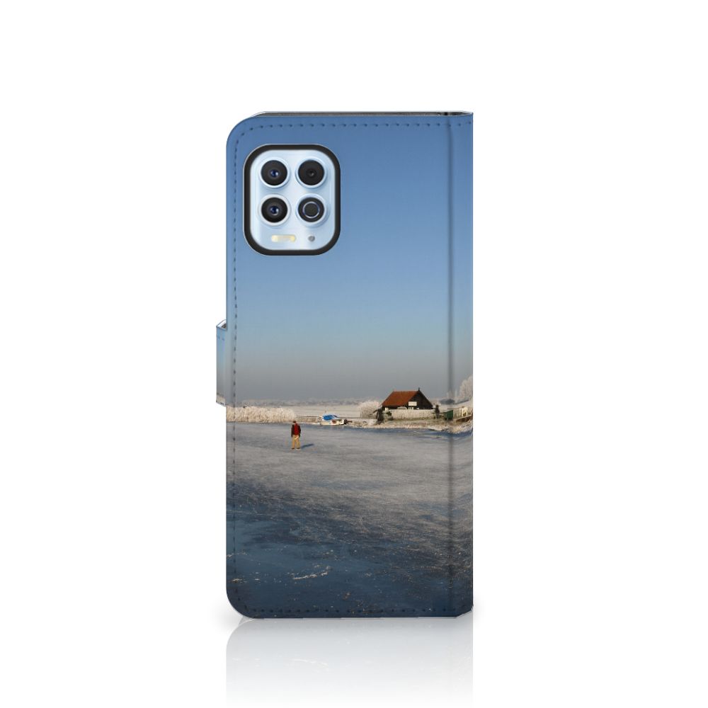 Motorola Moto G100 Flip Cover Schaatsers