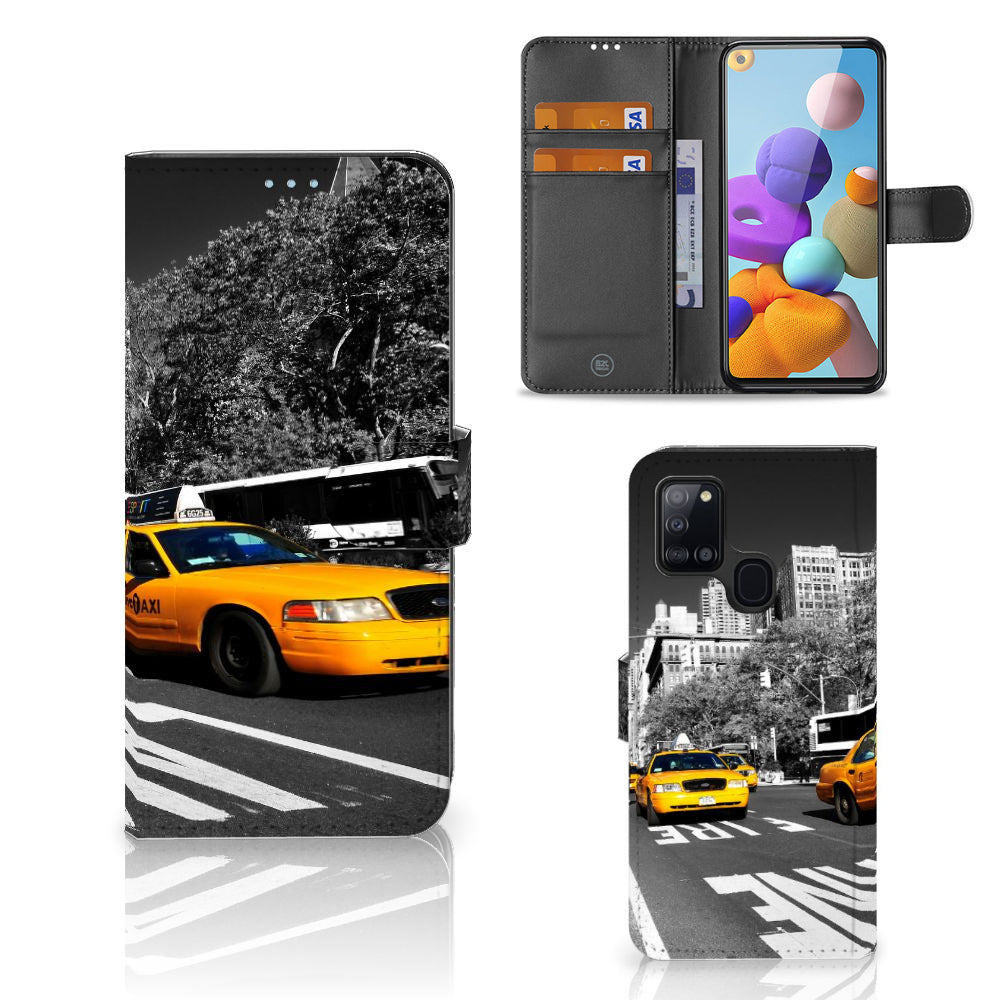 Samsung Galaxy A21s Flip Cover New York Taxi