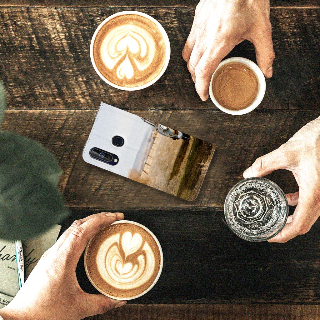 Samsung Galaxy A60 Stand Case Vintage Auto