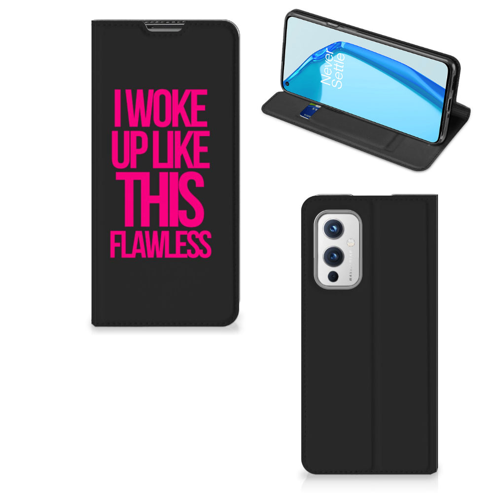 OnePlus 9 Hoesje met tekst Woke Up - Origineel Cadeau Zelf Maken