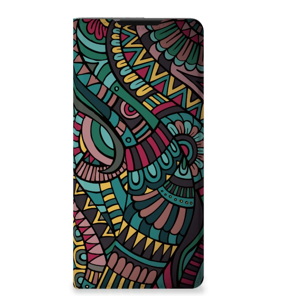 Samsung Galaxy S21 Ultra Hoesje met Magneet Aztec - B2C Telecom