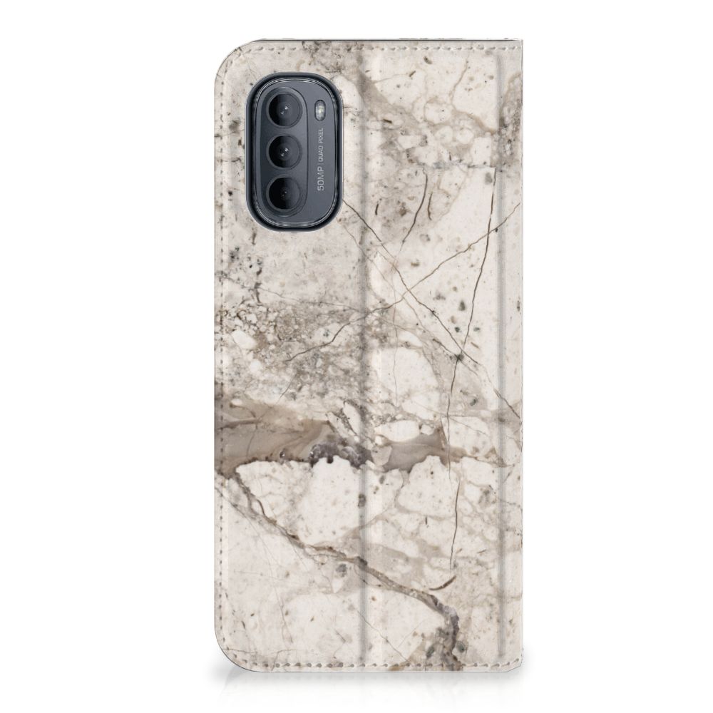 Motorola Moto G31 | G41 Standcase Marmer Beige - B2C Telecom