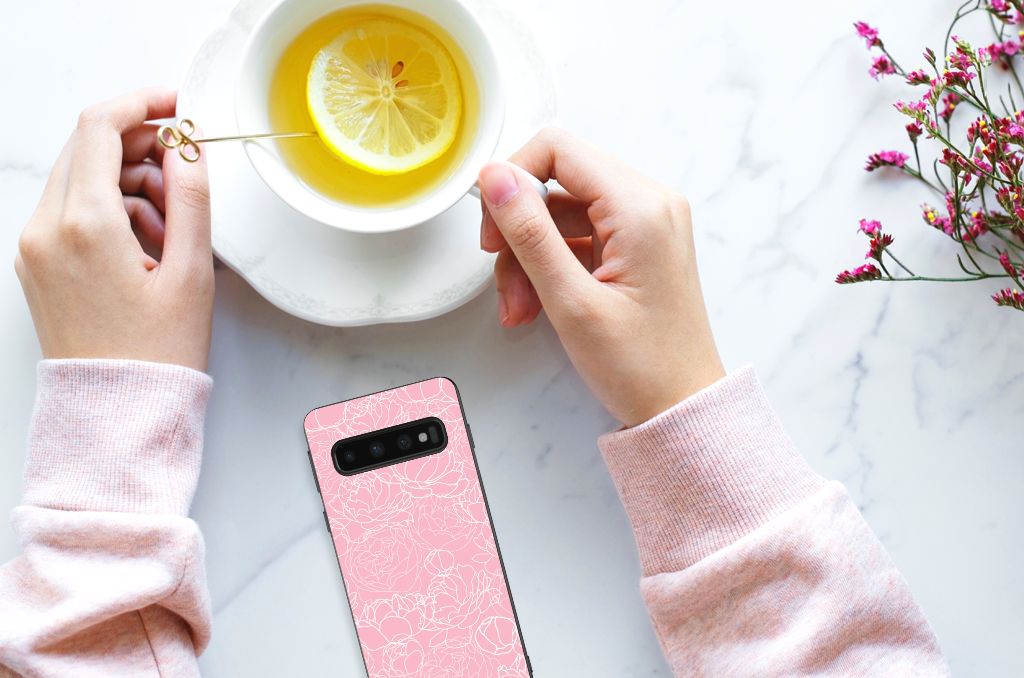 Samsung Galaxy S10 Skin Case White Flowers B2C Telecom