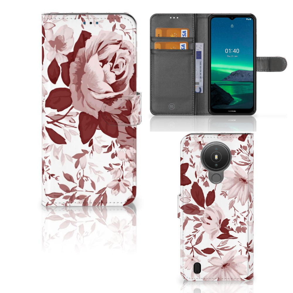 Hoesje Nokia 1.4 Watercolor Flowers