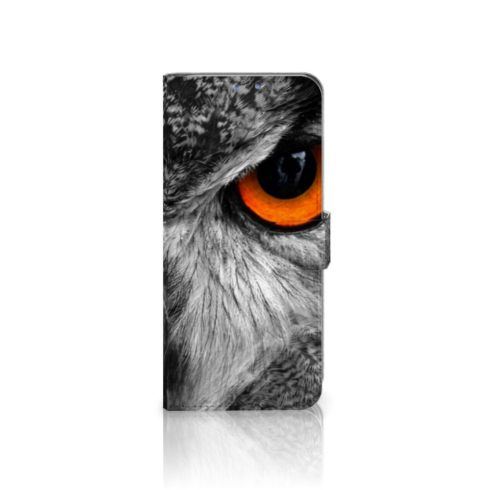 Motorola G8 Power Lite Telefoonhoesje met Pasjes Uil