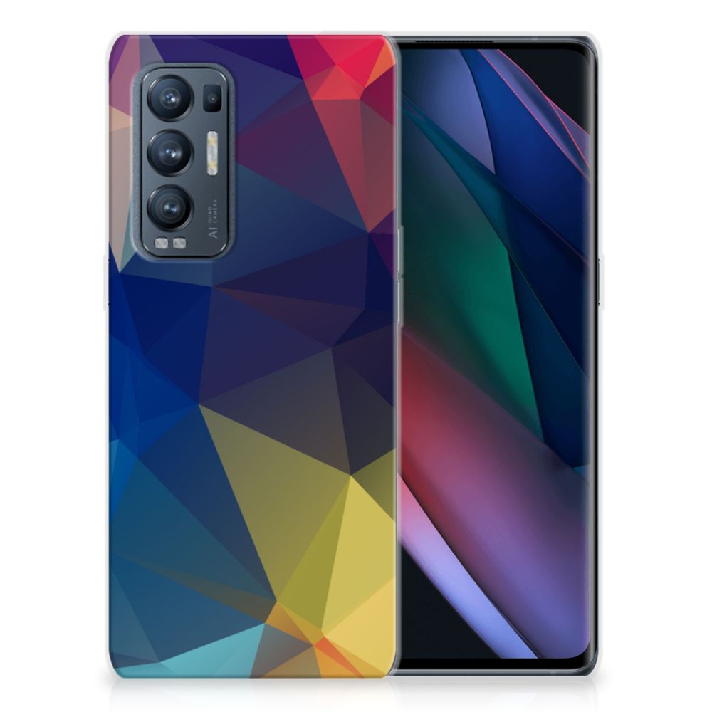 OPPO Find X3 Neo TPU Hoesje Polygon Dark B2C Telecom