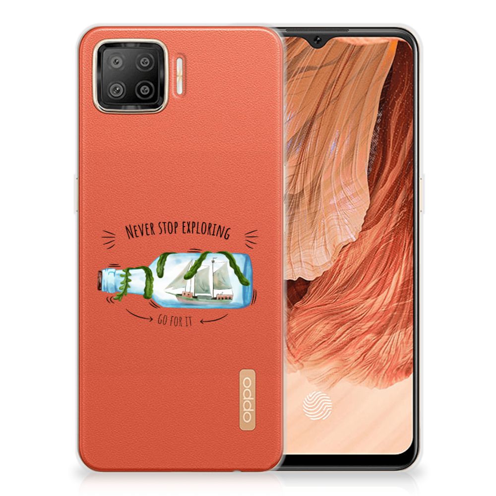 OPPO A73 4G Telefoonhoesje met Naam Boho Bottle