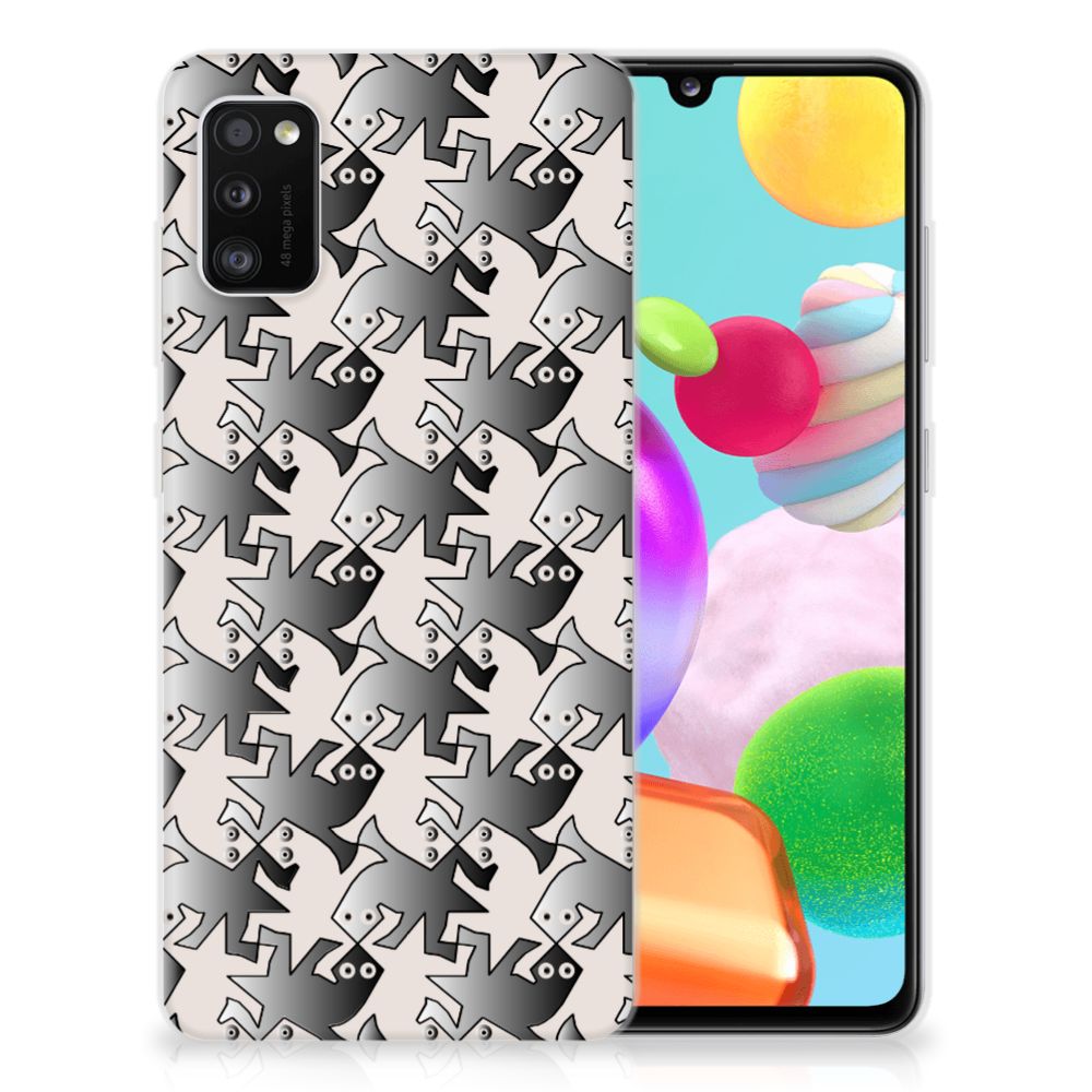 Samsung Galaxy A41 TPU Hoesje Salamander Grey B2C Telecom