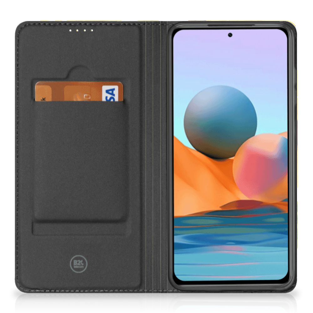 Smart Cover voor Xiaomi Redmi Note 10 Pro Zonnebloemen