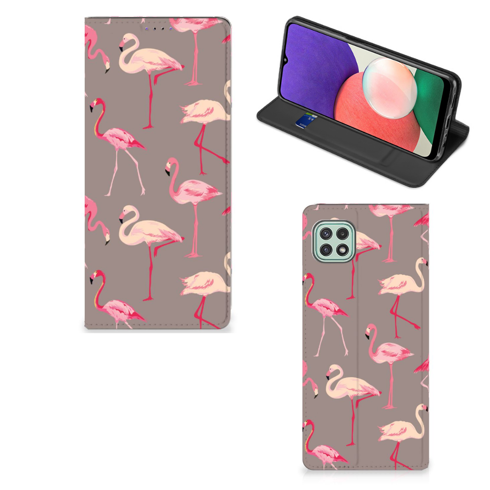 Samsung Galaxy A22 5G Hoesje maken Flamingo - B2C Telecom