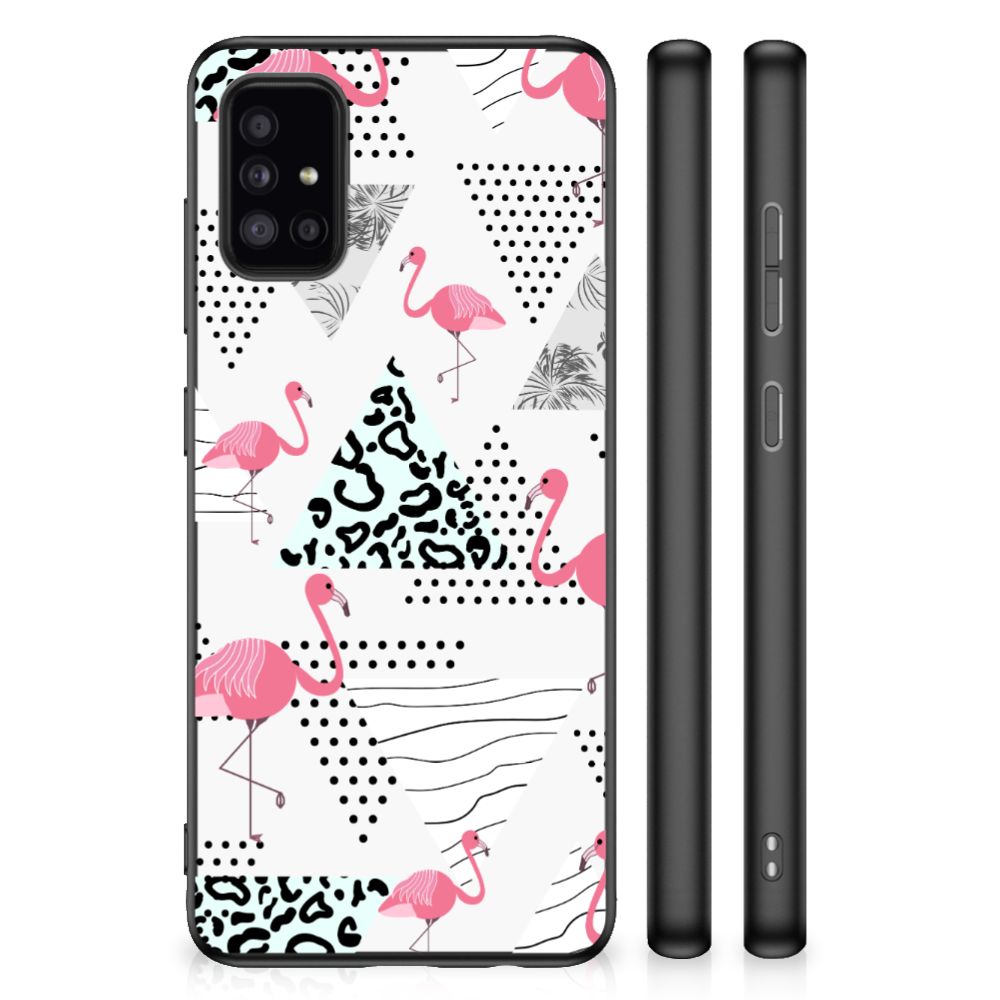 Samsung Galaxy A51 Back Cover Flamingo Triangle