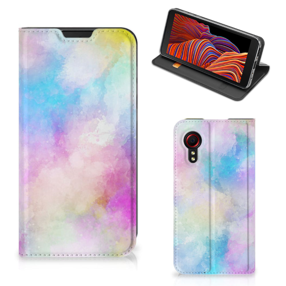 Bookcase Samsung Galaxy Xcover 5 Watercolor Light